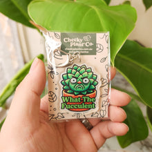 Load image into Gallery viewer, What The Fucculent - Plant Keyring - Cheeky Plant Co.