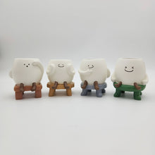 Load image into Gallery viewer, Smiley Cute Face Four Pots Pack