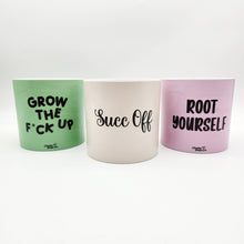 Load image into Gallery viewer, Trio Succ It Up Pots Pack - Cheeky Plant Co. Pots - 12.5cmD x 12cmH