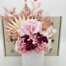 Load image into Gallery viewer, Pink Birthday Dried Floral Arrangement in a Gift Box