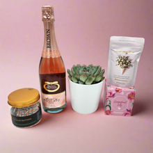 Load image into Gallery viewer, Pink Birthday Rose Moscato Gift Hamper - Sydney Only