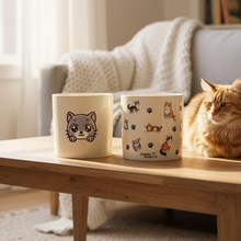 Load image into Gallery viewer, Cute Cats Duo Pack - Cheeky Plant Co. Pots - 12.5cmD x 12cmH