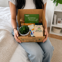 Load image into Gallery viewer, Cheer Up Life Sucks - Succulent Gift Box