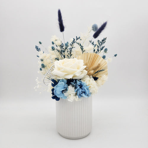 Baby Dried Flower Arrangements - Blue - Sydney Only