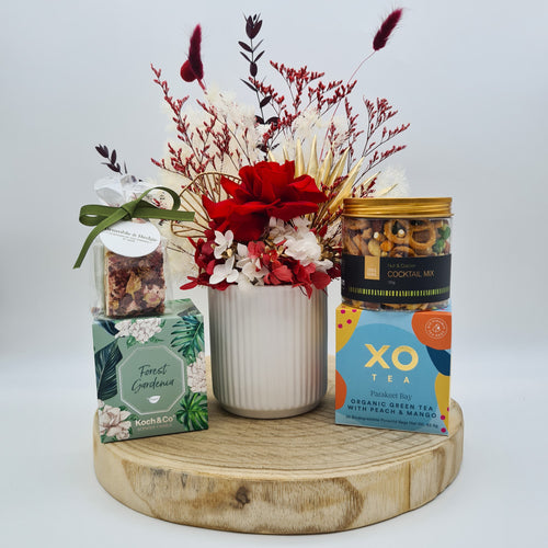 Red Dried Floral Gift Hamper - Sydney Only