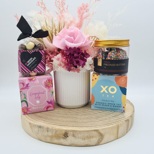 Pink Dried Floral Gift Hamper - Sydney Only