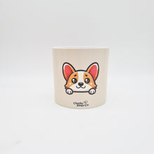 Load image into Gallery viewer, Corgi Dog - Cheeky Plant Co. Pot -12.5cmD x 12cmH
