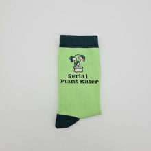Load image into Gallery viewer, Plant Lover Socks - Serial Plant Killer - Cheeky Plant Co.
