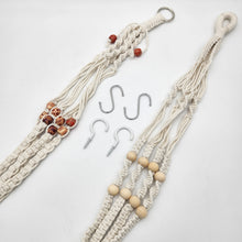 Load image into Gallery viewer, White Macrame Hangers - 88cmL Each (Set of 2)
