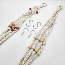 Load image into Gallery viewer, White Macrame Hangers - 88cmL Each (Set of 2)
