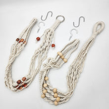 Load image into Gallery viewer, White Macrame Hangers - 88cmL Each (Set of 2)
