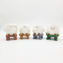 Load image into Gallery viewer, Smiley Cute Face Four Pots Pack
