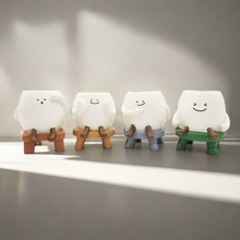 Load image into Gallery viewer, Smiley Cute Face Four Pots Pack
