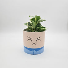 Load image into Gallery viewer, Face Swapping Pot - Moody Boyfriend - Cheeky Plant Co. Pot - 12.5cmD x 12cmH
