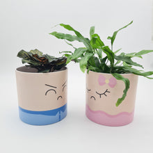 Load image into Gallery viewer, Face Swapping Pots Pack - Moody Lovers - Cheeky Plant Co. Pots - 12.5cmD x 12cmH
