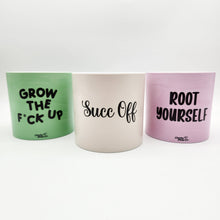 Load image into Gallery viewer, Trio Succ It Up Pots Pack - Cheeky Plant Co. Pots - 12.5cmD x 12cmH
