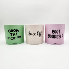 Load image into Gallery viewer, Trio Succ It Up Pots Pack - Cheeky Plant Co. Pots - 12.5cmD x 12cmH
