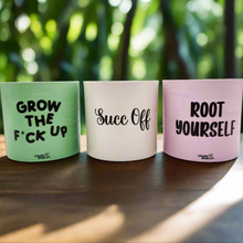 Load image into Gallery viewer, Trio Succ It Up Pots Pack - Cheeky Plant Co. Pots - 12.5cmD x 12cmH
