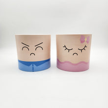 Load image into Gallery viewer, Face Swapping Pots Pack - Moody Lovers - Cheeky Plant Co. Pots - 12.5cmD x 12cmH
