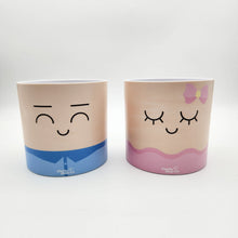 Load image into Gallery viewer, Face Swapping Pots Pack - Moody Lovers - Cheeky Plant Co. Pots - 12.5cmD x 12cmH

