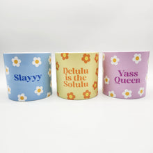 Load image into Gallery viewer, Trio Slay Queen Pots Pack - Cheeky Plant Co. Pots - 12.5cmD x 12cmH
