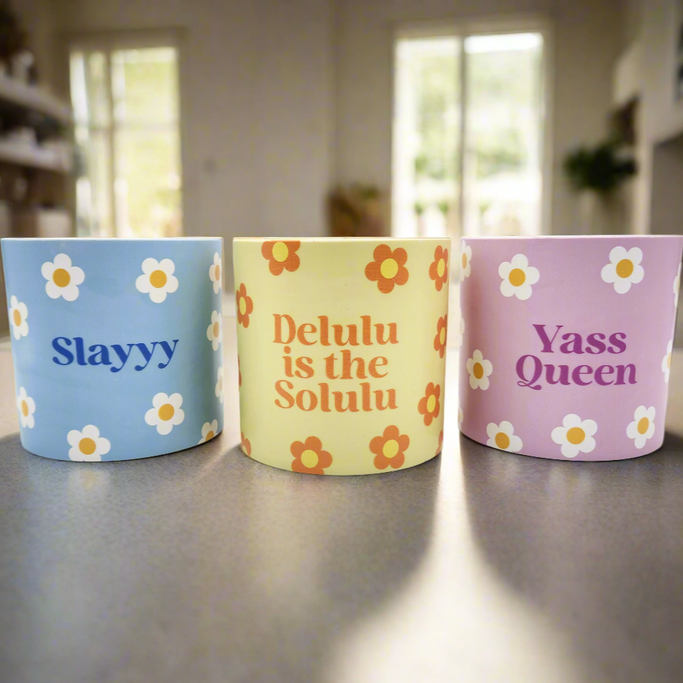 Trio Slay Queen Pots Pack - Cheeky Plant Co. Pots - 12.5cmD x 12cmH