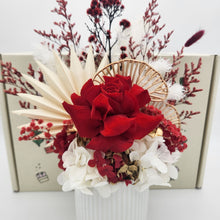 Load image into Gallery viewer, Red Love Dried Floral Arrangement in a Gift Box
