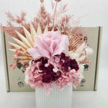 Load image into Gallery viewer, Pink Birthday Dried Floral Arrangement in a Gift Box
