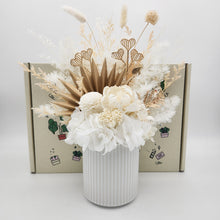 Load image into Gallery viewer, White Birthday Dried Floral Arrangement in a Gift Box
