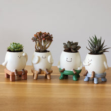 Load image into Gallery viewer, Smiley Cute Face Four Pots Pack
