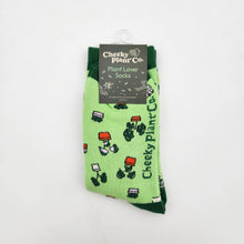 Load image into Gallery viewer, Plant Lover Socks - Plant Pattern - Cheeky Plant Co.
