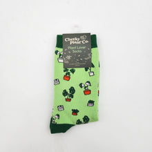 Load image into Gallery viewer, Plant Lover Socks - Plant Pattern - Cheeky Plant Co.
