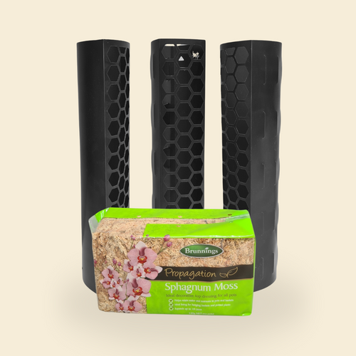 Black Moss Poles & Sphagnum Moss Bundle