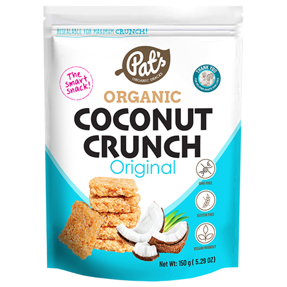 Pat's Organic Coconut Crunch Original 150g