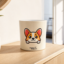 Load image into Gallery viewer, Corgi Dog - Cheeky Plant Co. Pot -12.5cmD x 12cmH
