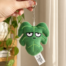 Load image into Gallery viewer, Monstera Keyring Plush - Cheeky Plant Co.
