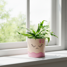 Load image into Gallery viewer, Face Swapping Pot - Moody Girlfriend - Cheeky Plant Co. Pot - 12.5cmD x 12cmH
