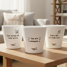 Load image into Gallery viewer, Trio Pack - Positive - Cheeky Plant Co. Pots - 11cmD x 11cmH
