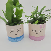 Load and play video in Gallery viewer, Face Swapping Pot - Moody Girlfriend - Cheeky Plant Co. Pot - 12.5cmD x 12cmH
