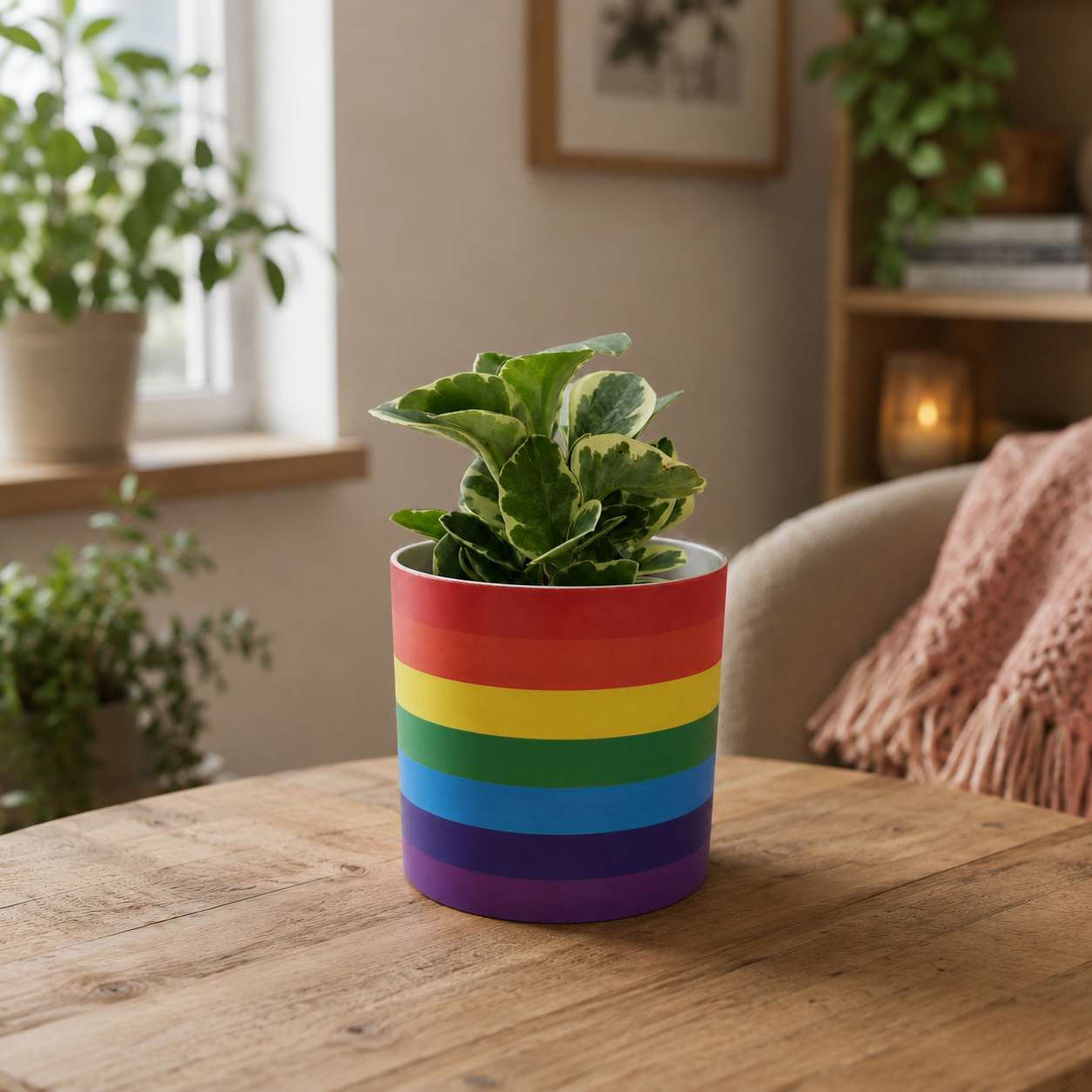Rainbow - Cheeky Plant Co. Pot - 12.5cmD x 12cmH