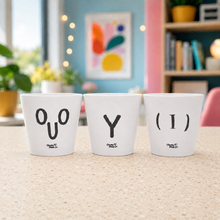 Load image into Gallery viewer, Trio Rude Pots Pack - Cheeky Plant Co. Pots - 13.5cmD x 11.5cmH
