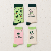 Load image into Gallery viewer, Plant Lover Socks - What The Fucculent - Cheeky Plant Co.
