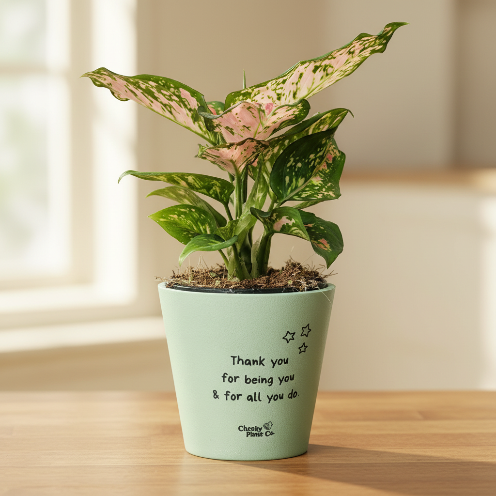 Thank You For All You Do - Cheeky Plant Co. Positive Pot - 11cmD x 11cmH